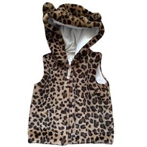 3t girls Carter's Brown Leopard Print Vest